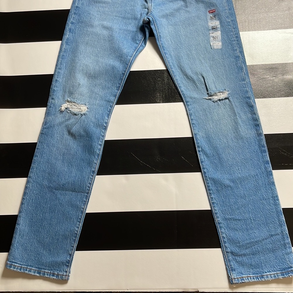 LEVIS 501 ORIGINAL FIT STRETCH RIPPED - Picture 5 of 7